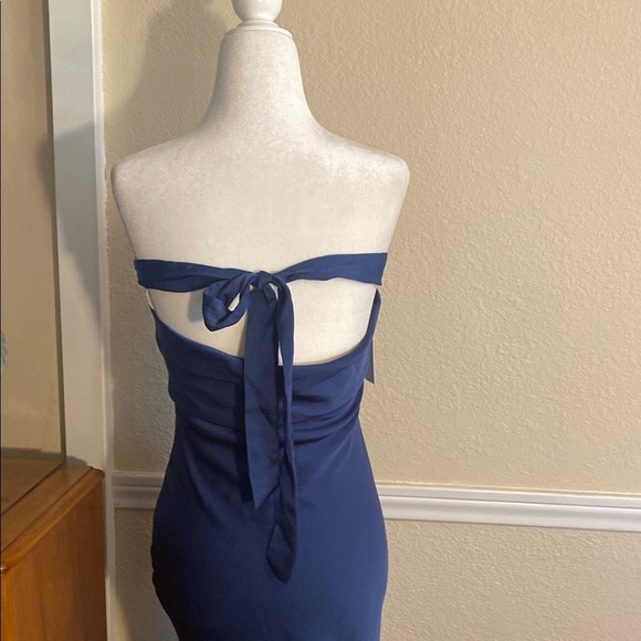 Elegant Navy Blue Haley Maxi Dress - Picture 5 of 10